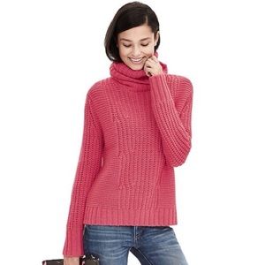 Banana Republic Mixed Stitch Turtleneck Sweater M